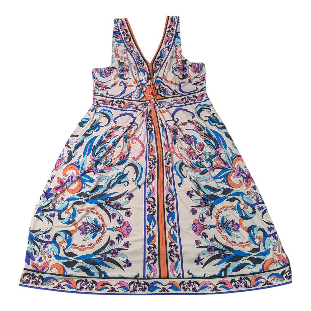 Donna Morgan - Multicolor Sleeveless Dress - Size 16-Spandex/Polyester -Preowned